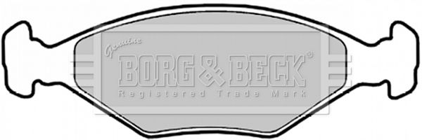 BORG & BECK stabdžių trinkelių rinkinys, diskinis stabdys BBP1426